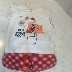 "red white and cool" matching set